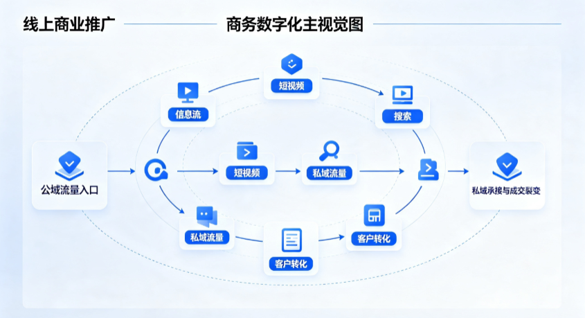 伊通满族自治县线上商业推广怎么做？全域流量闭环搭建与低成本转化实战指南